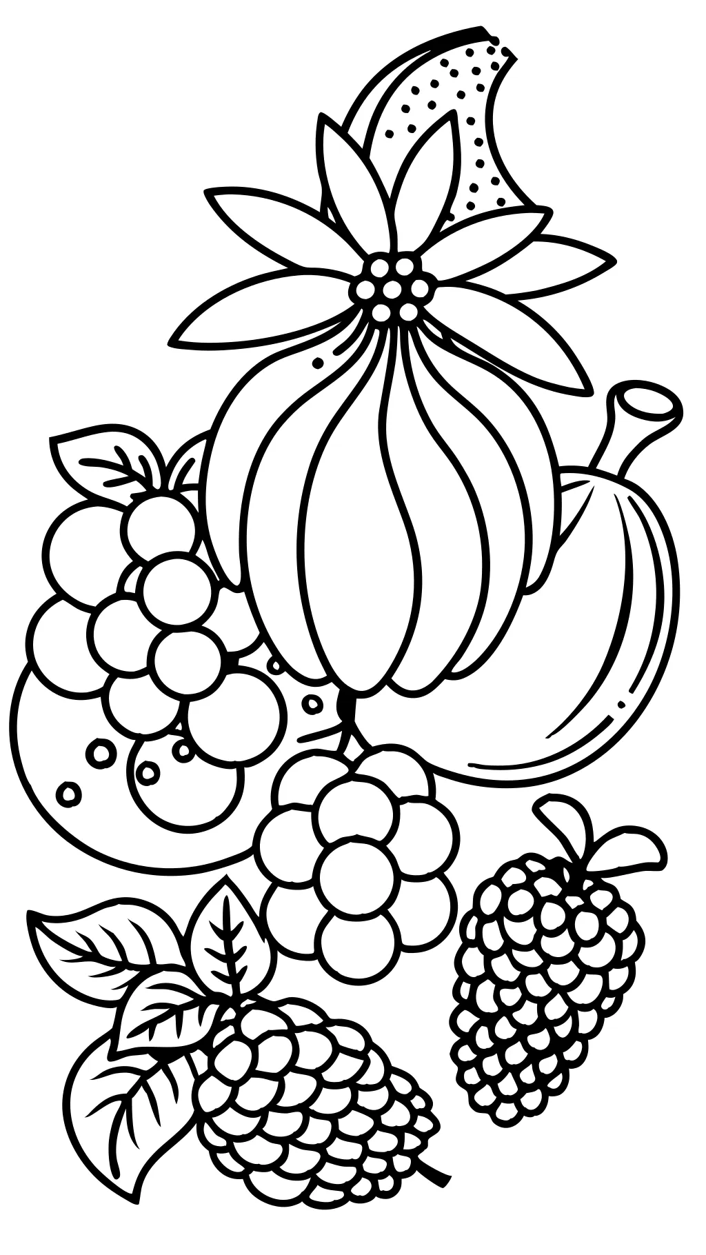 coloriages fruits